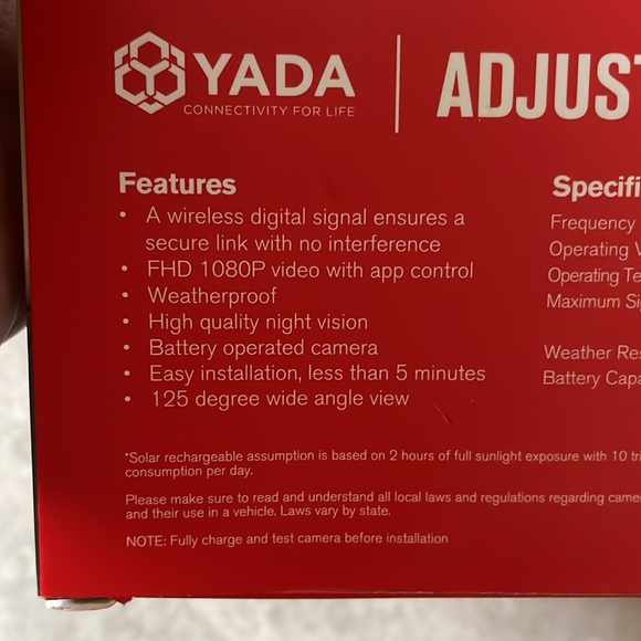 Adjustable backup camera - Picture 5 of 6